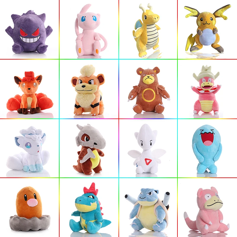 Ground type Pokémon Cubone Ursaring Diglett Plush Toy 20cm Pokemon Gengar Bewear Lucario Pikachu Plush Doll Kids Christmas Gifts