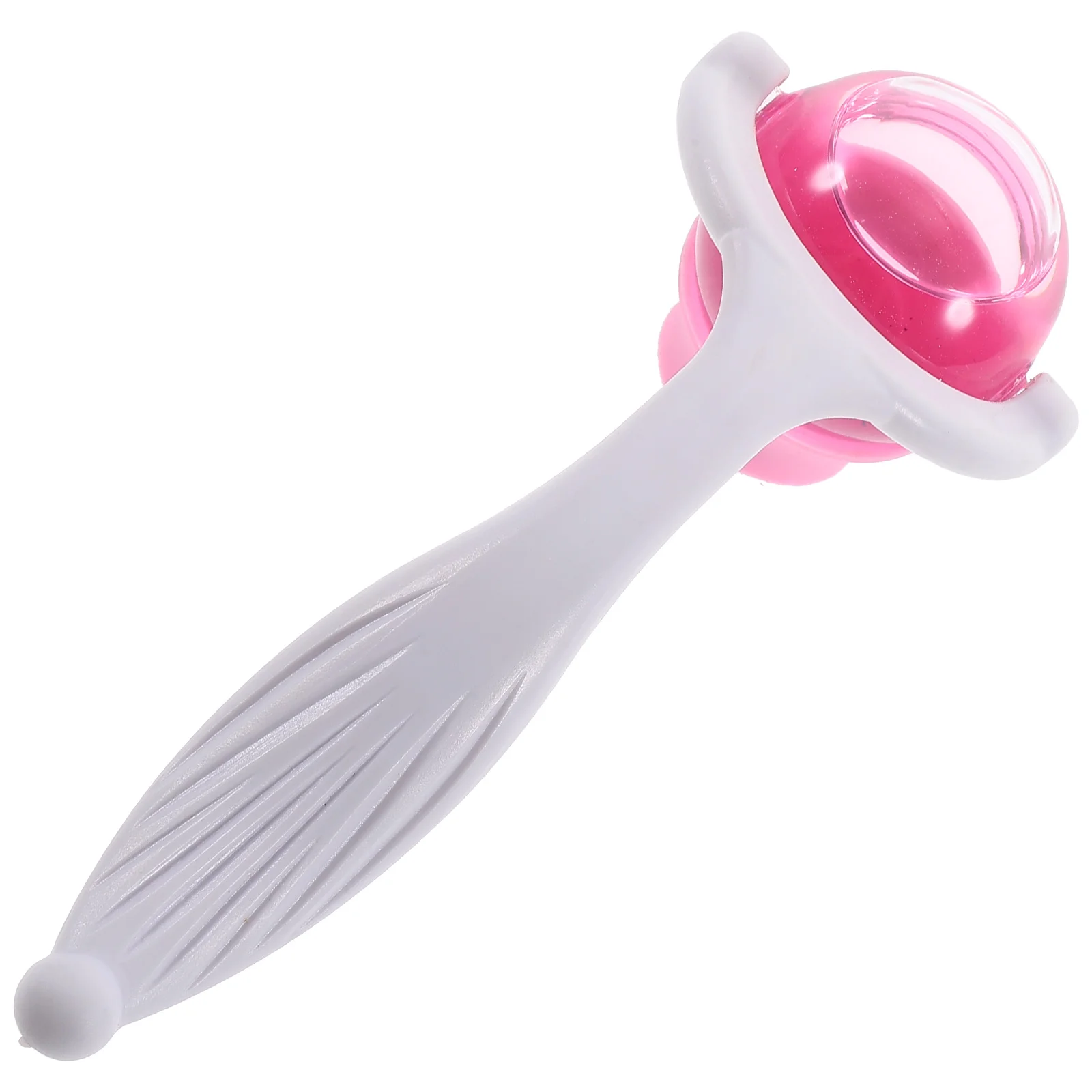 Face Gua Sha Facial Massager Tool Ice Globes Ball Press for Eye Puffiness Relief Pink Abs