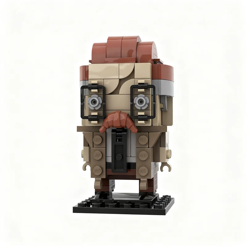 164pcs MOC Brickheadz COMMISSIONER GORDON Model Building Blocks Architecture Christmas Gifts Creative Idea Toy Brick Education