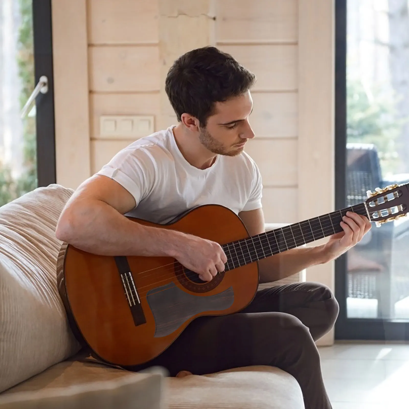 

Pickguard For Folk Classical Guitar Pvc Anti-Scratch Protection Plate Acoustic Electric Guitar Parts Guard Sticker Impact