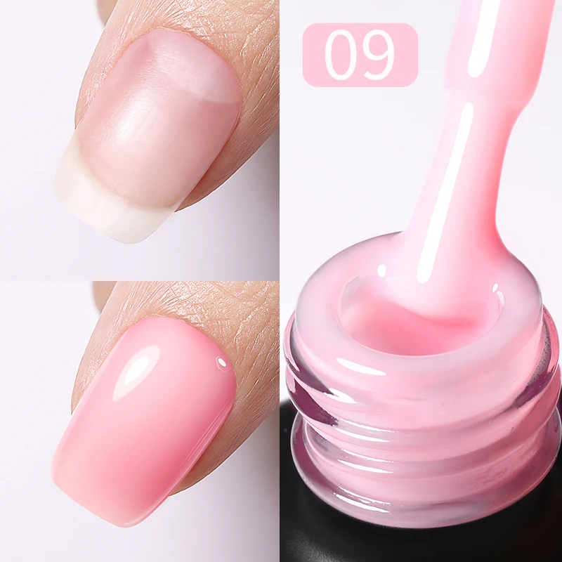 BORN PRETTY 15ml Gel Base de goma de Color gelatina Color camuflaje francés Rosa lechoso barniz de Gel UV autonivelante Soak Off Nail Art