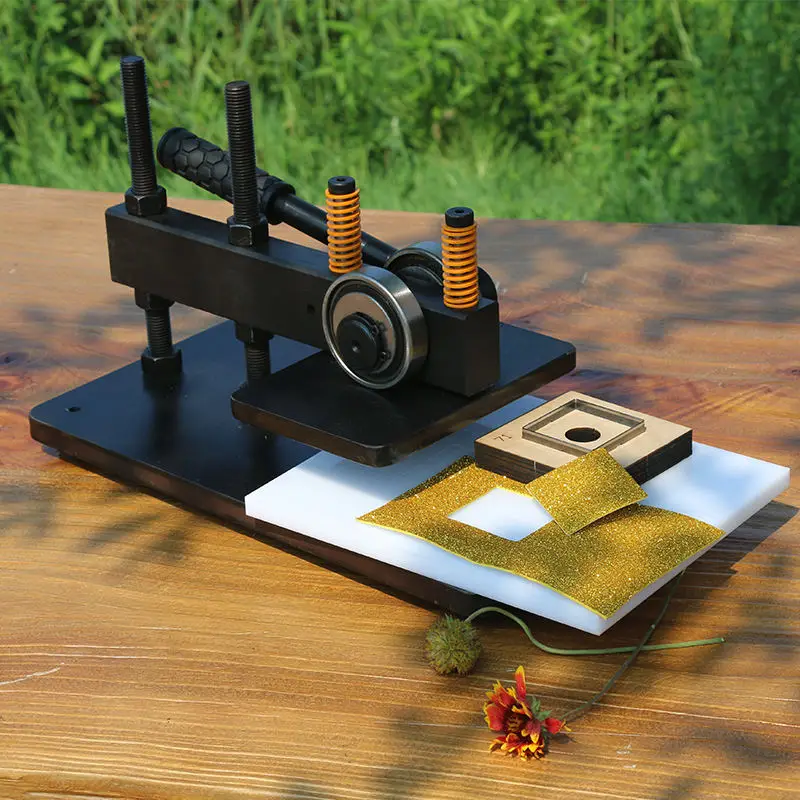 180x120mm Manual Small Pressure Embossing Machine 220V for Leather and Paper Sample Blanking