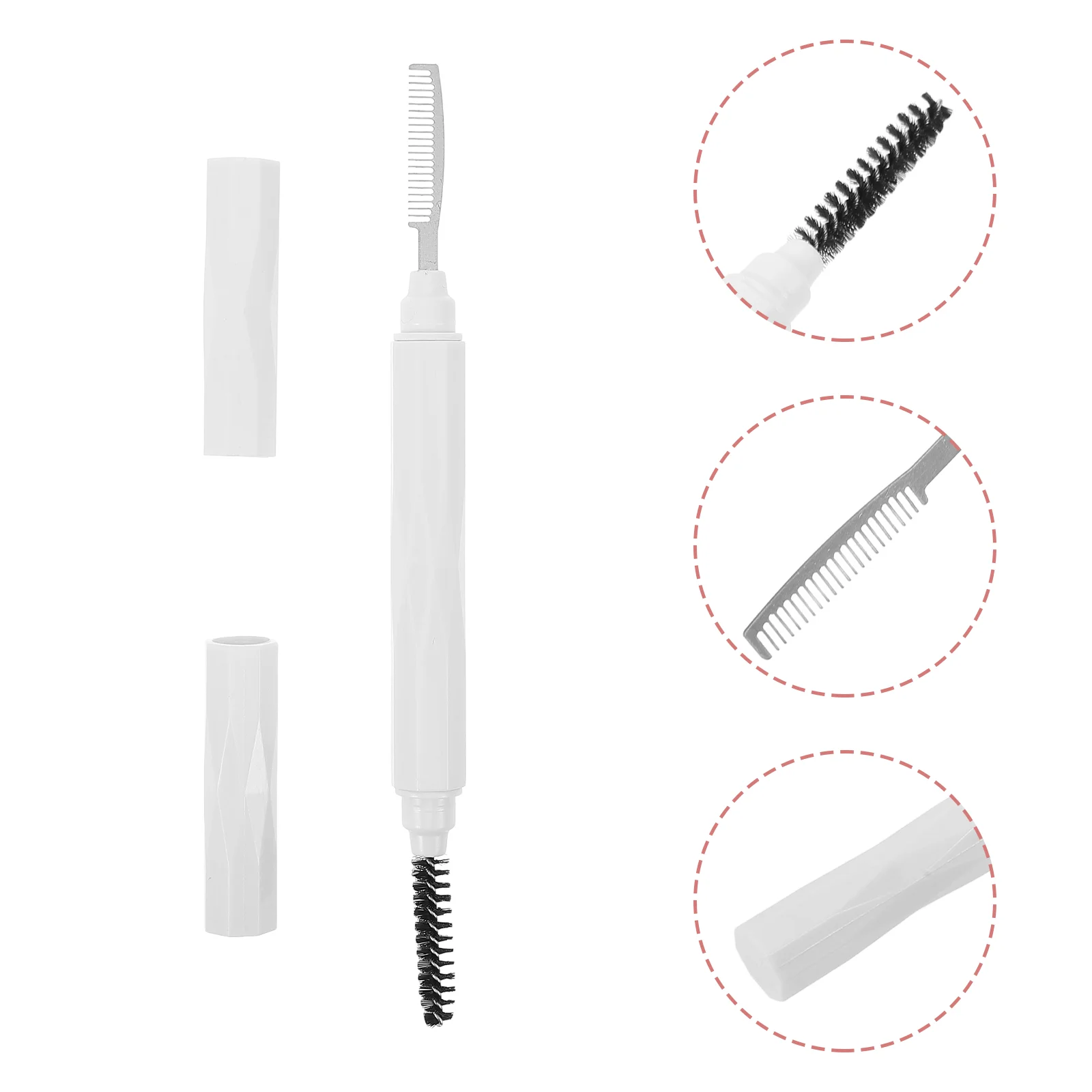 Schoonheidstools Mascara Separator Lash Borstel Oogkam Wenkbrauw En Splitter Witte Plastic Haar Kammen