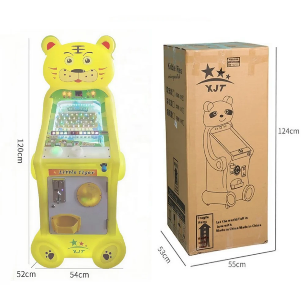 1pcsManufacturer Wholesale Kids Idoor Amusement Machine Coin Operated Marbles Redemption Arcade Games Shooting Pinball Machine