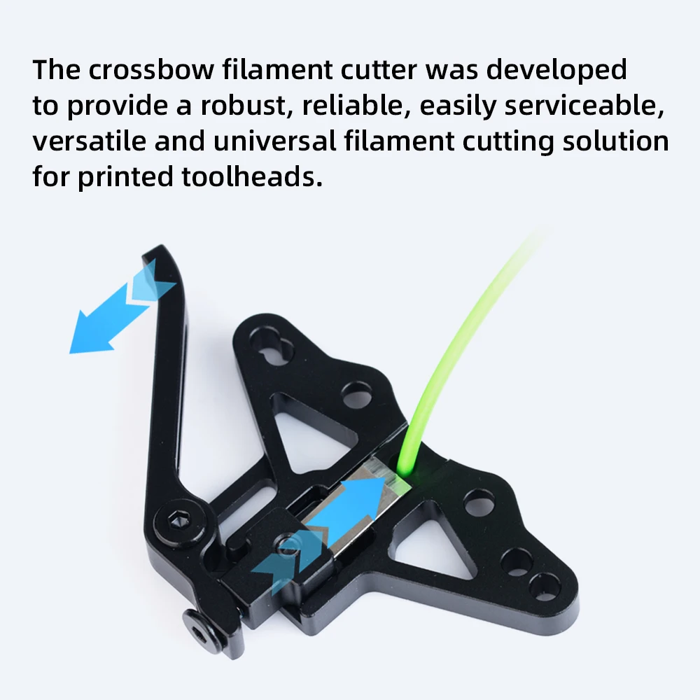 BLV® CNC Crossbow Filament Cutter Used for Printed Toolheads Compatible with A4T/Sherpa-Mini/Oribiter v2.0/Dragon Burner
