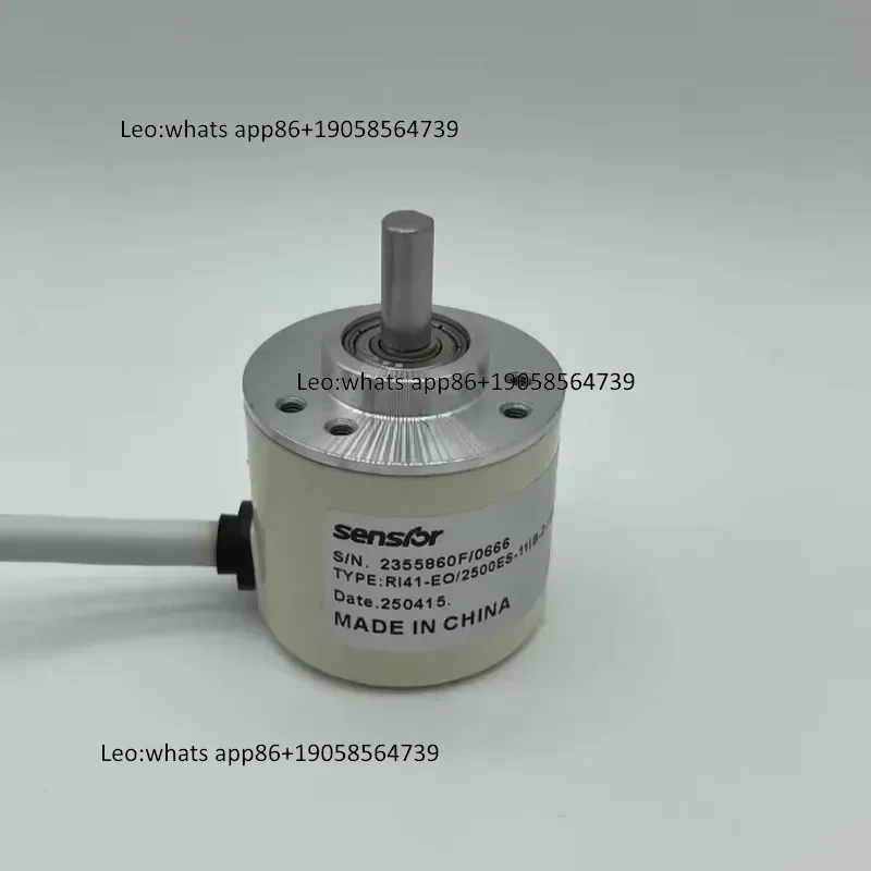 Encoder Rotativo Incremental Elétrico de 38MM com Eixo de 6mm Hengstler RI41-EO/1024/2000/2500ES DC 5-24V com Conector de Solda e Cabo para Codificação