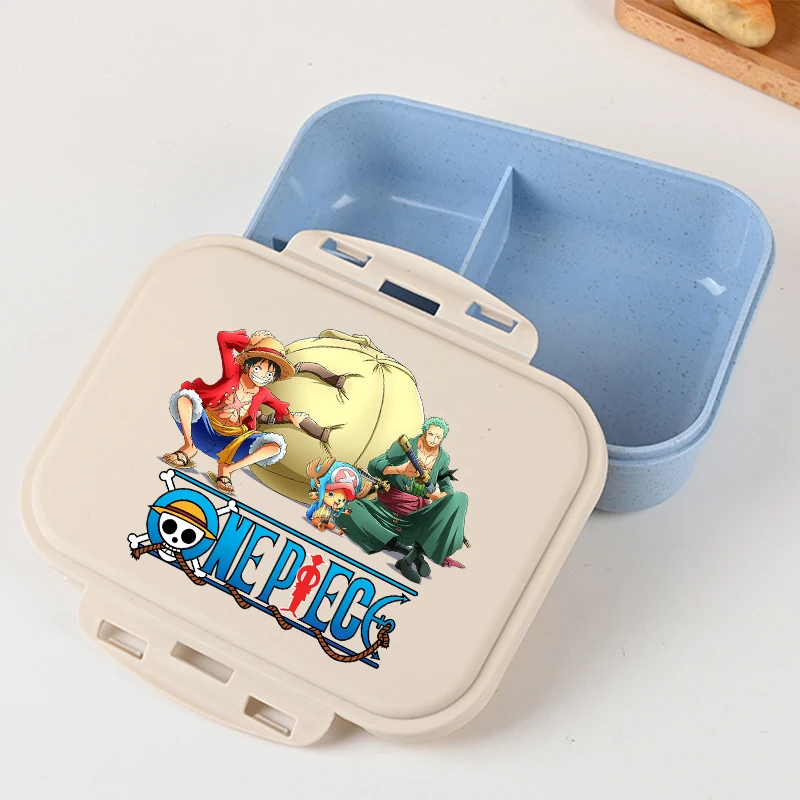 أنيمي قطعة واحدة علب الاغذية للأطفال الكرتون المطبوعة بينتو علب الاغذية الأولاد حاويات تخزين المواد المدرسية هدايا عيد الميلاد