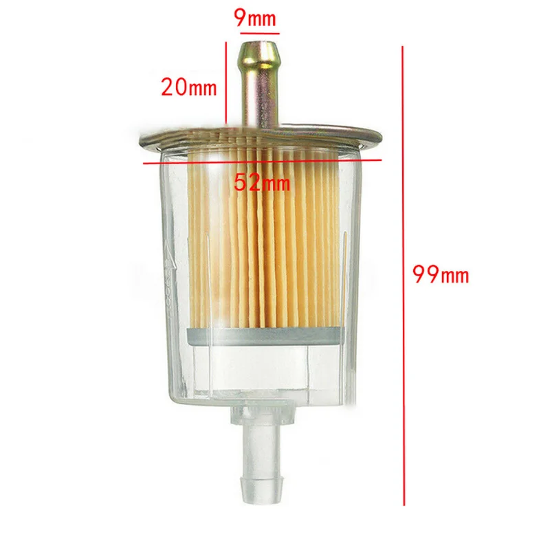 

Tonlinker Universal 9mm General Purpose Large Displacement Motorcycle Filter Oil Cup Carburettor Modified Based Petrol Filter