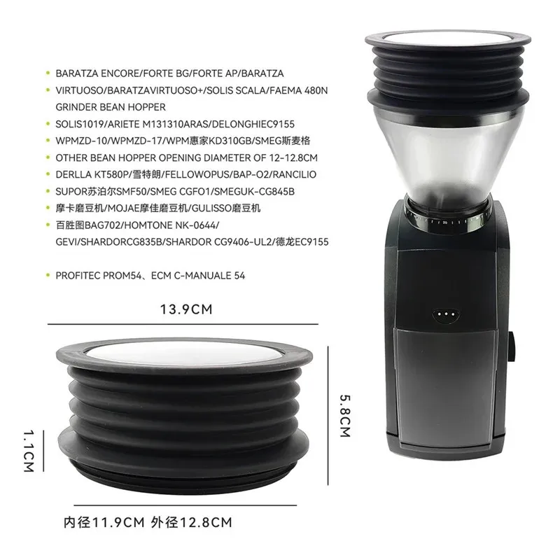 Single Dose Hopper for Baratza Encore WPM Coffee Grinder Bean Bin Hopper Espresso Grinder Hopper for WELHOME Baratza Grinder