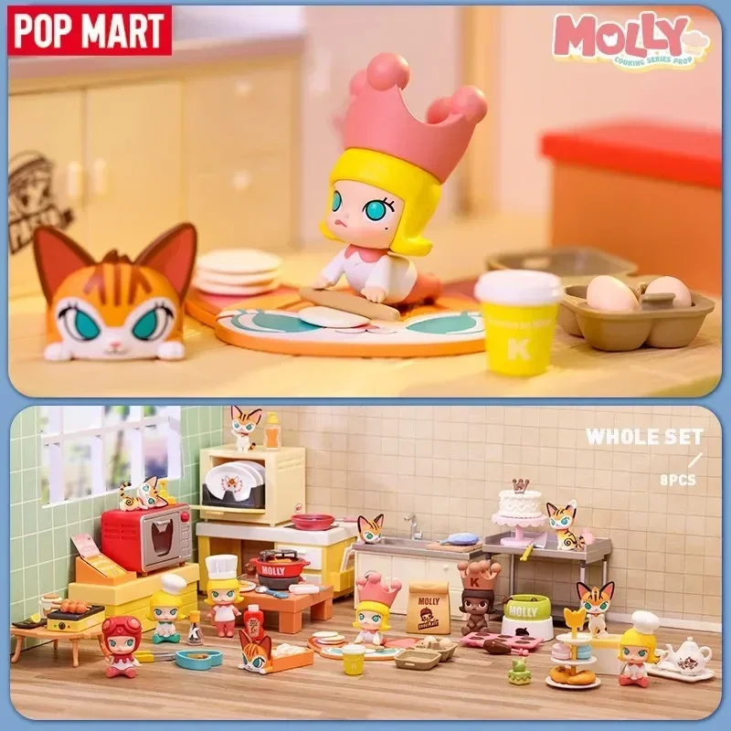 

POP MART Molly Cooking Series Mystery Box Cute Anime Figure Blind Box Gift Collection Desktop Ornaments Doll
