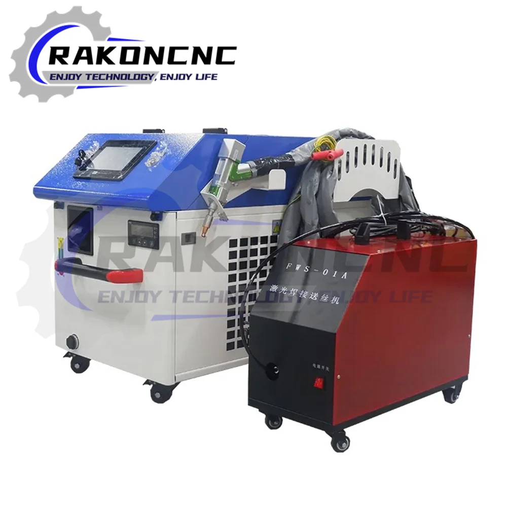 

Jinan Rakoncnc 3 In 1 Handheld Portable Fiber Laser Welder Cleaner Cutter 1000w With Hanli Chiller