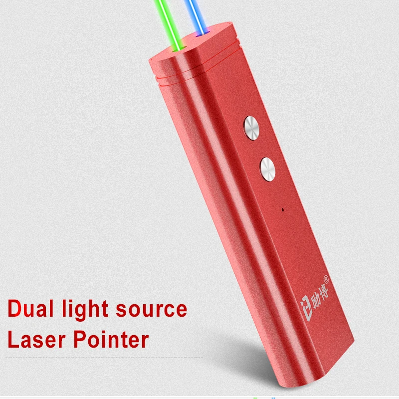 Type-c charging Dual laser point pen 450nm Blue Laser Pointer 532nm Green laser pen 650nm Red Laser