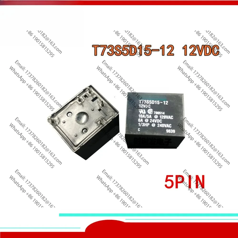 

2 шт. новое реле T73S5D15-12 T73S5D15 12 12 В постоянного тока 5 контактов