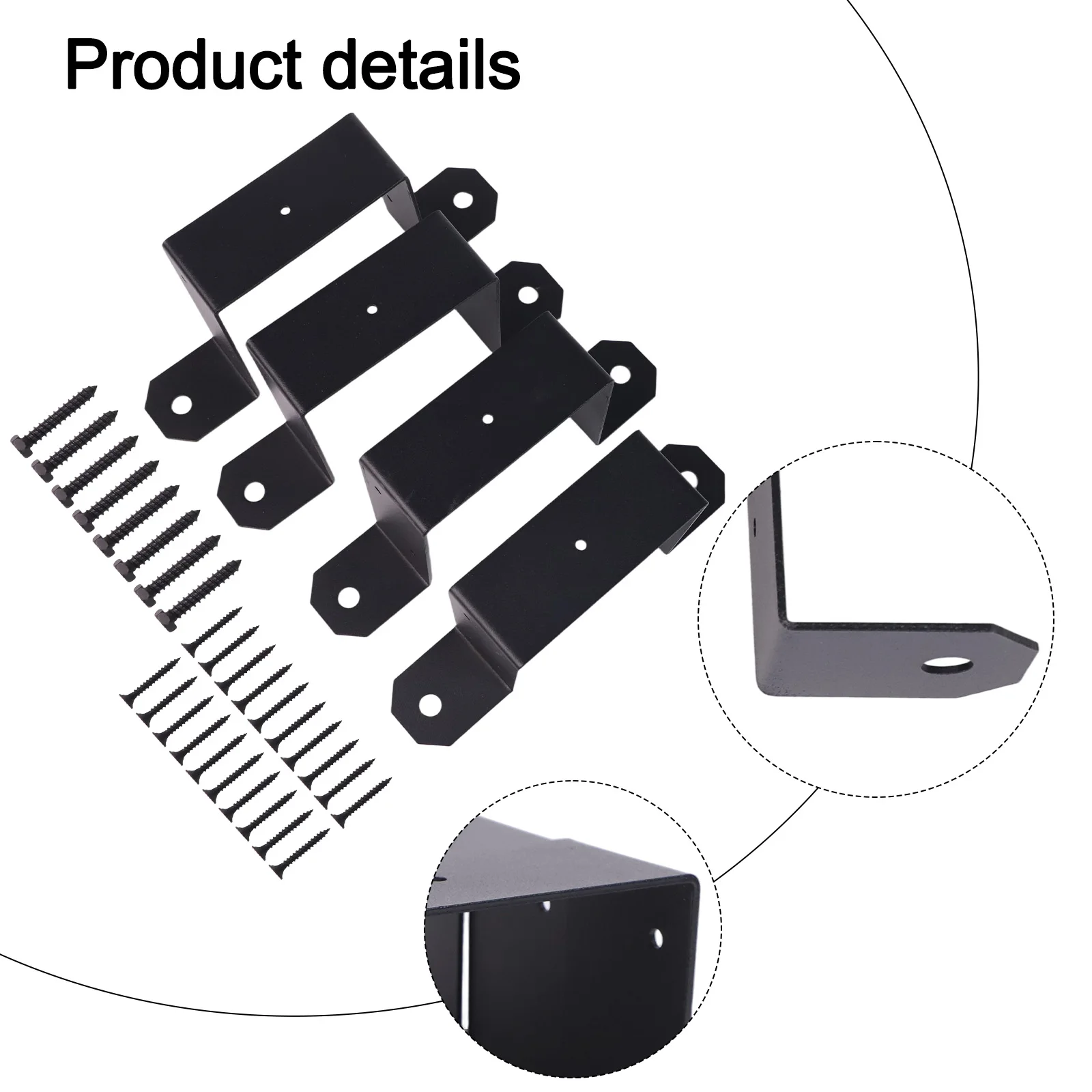 Easy Install Fence Post Ties Support 4x4 Size 4x4 Fence Post Brackets Rust Resistant Finish Sturdy Fence Connections