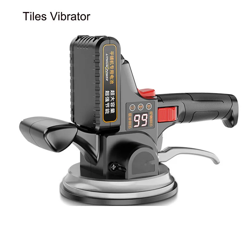 Digital Display Tiling Tiles Machine Tiles Vibrator Aluminum/ Rubber Bottom Tiles Suction Cup Floor Leveling Tool