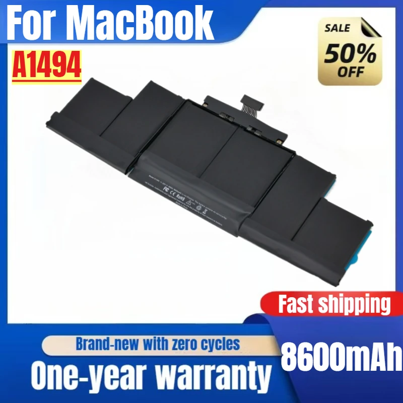 

Laptop Battery A1494 For MacBook Pro 15 "A1398 2013-2014 New Arrival High Capacity Battery High Quality Replacement Battery