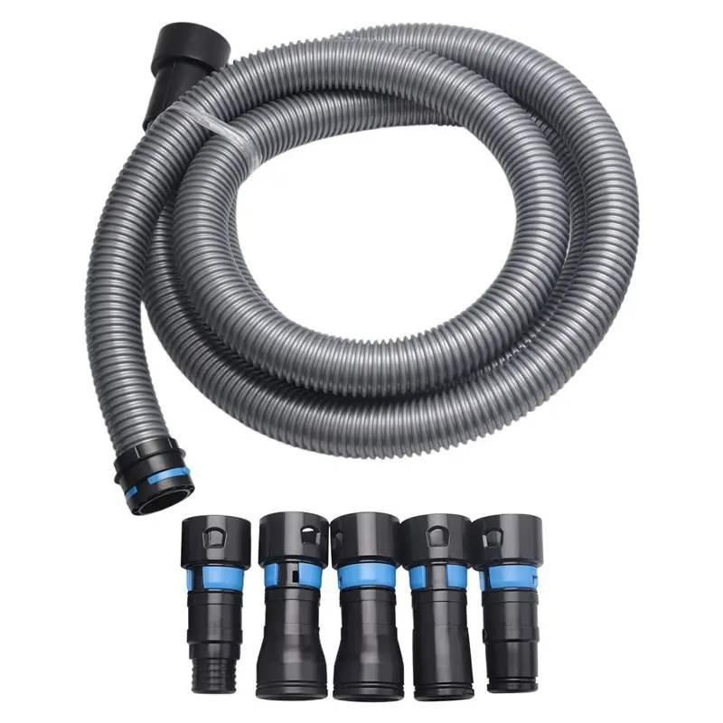 kycor-1-kit-de-manguera-de-recoleccion-de-polvo-de-1-4-pulgadas-x-10-pies-para-el-hogar-y-sistemas-de-aspiracion-con-5-adaptadores-para-herramientas-electricas-de-carpinteria