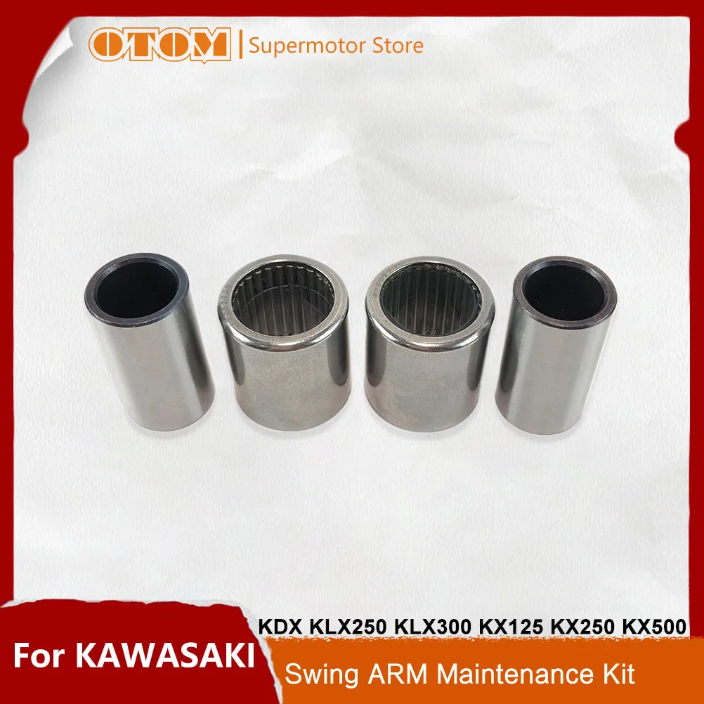 Motorcycle Accessories Swing Arm Bushing Needle Roller Bearing Kit For KAWASAKI KDX KLX250 KLX300 KX125 KX250 KX500 Dirt Bikes