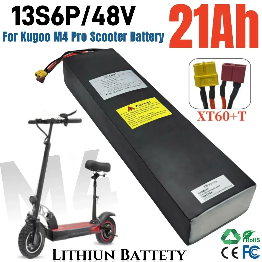 Original 48V 21Ah For Kugoo M4 PRO 13S6P Electric Scooter Powerful Motor 18650 Lithium Battery