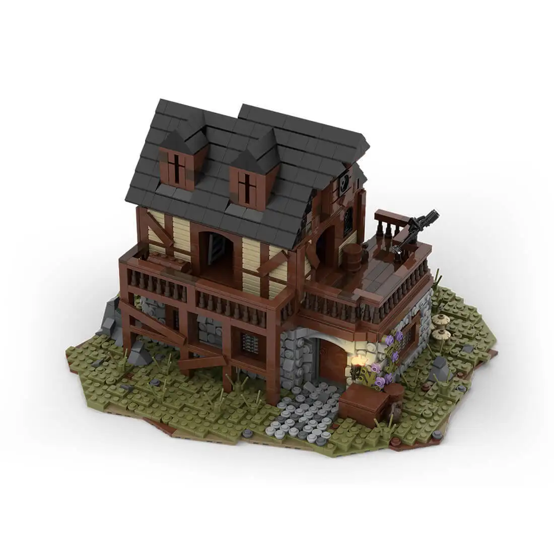 

Custom MOC-49665 Medieval House Module of Large Village Theme Building (2963PCS)