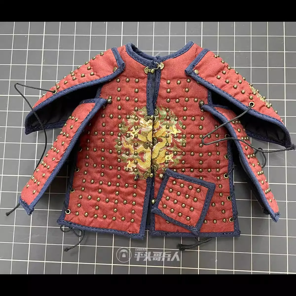 KLG-JIA002 1/6 الجندي خمر سلالة مينغ العام القطن درع نموذج صالح 12 ''عمل الشكل الجسم في الأوراق المالية