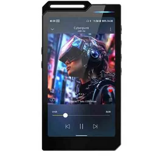 Music Player with ES9018Q2M * 4 Android 12 DSD256 MQA 16x Universal Serial Bus DAC Headphone Amplifier Bluetooth Wireless MP3