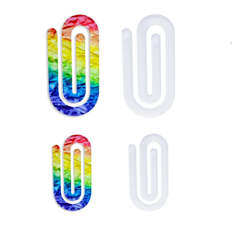 Sublimation Blank Acrylic Paper Clip Office Desktop Decoration Notebook File Clip For DIY Heat Transfer Print