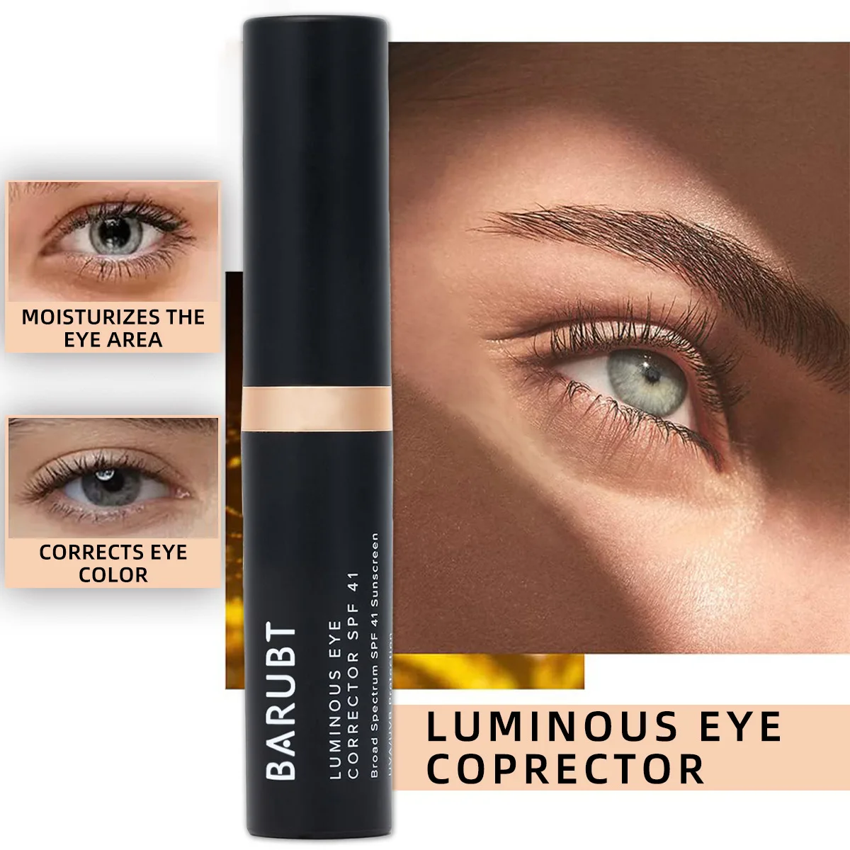 

Clay Under Eye Corrector Conceals Dark Circles Corrects Skin Tone SPF41 Moisturizing Longlasting Corrector Concealer Eye Makeup