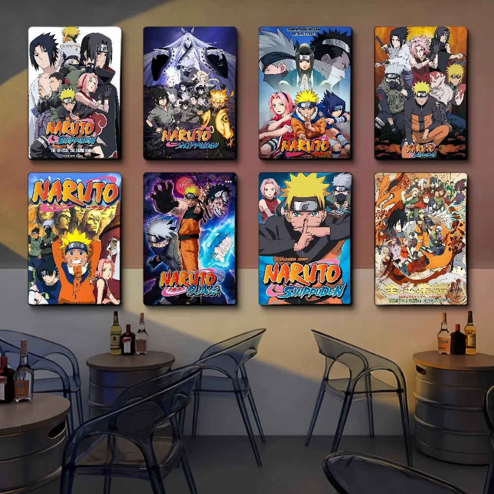 Naruto Hanging Picture Naruto Sasuke Poster Hanging Picture Children's Room Bedroom Mural Anime Inspirational Animation Mural