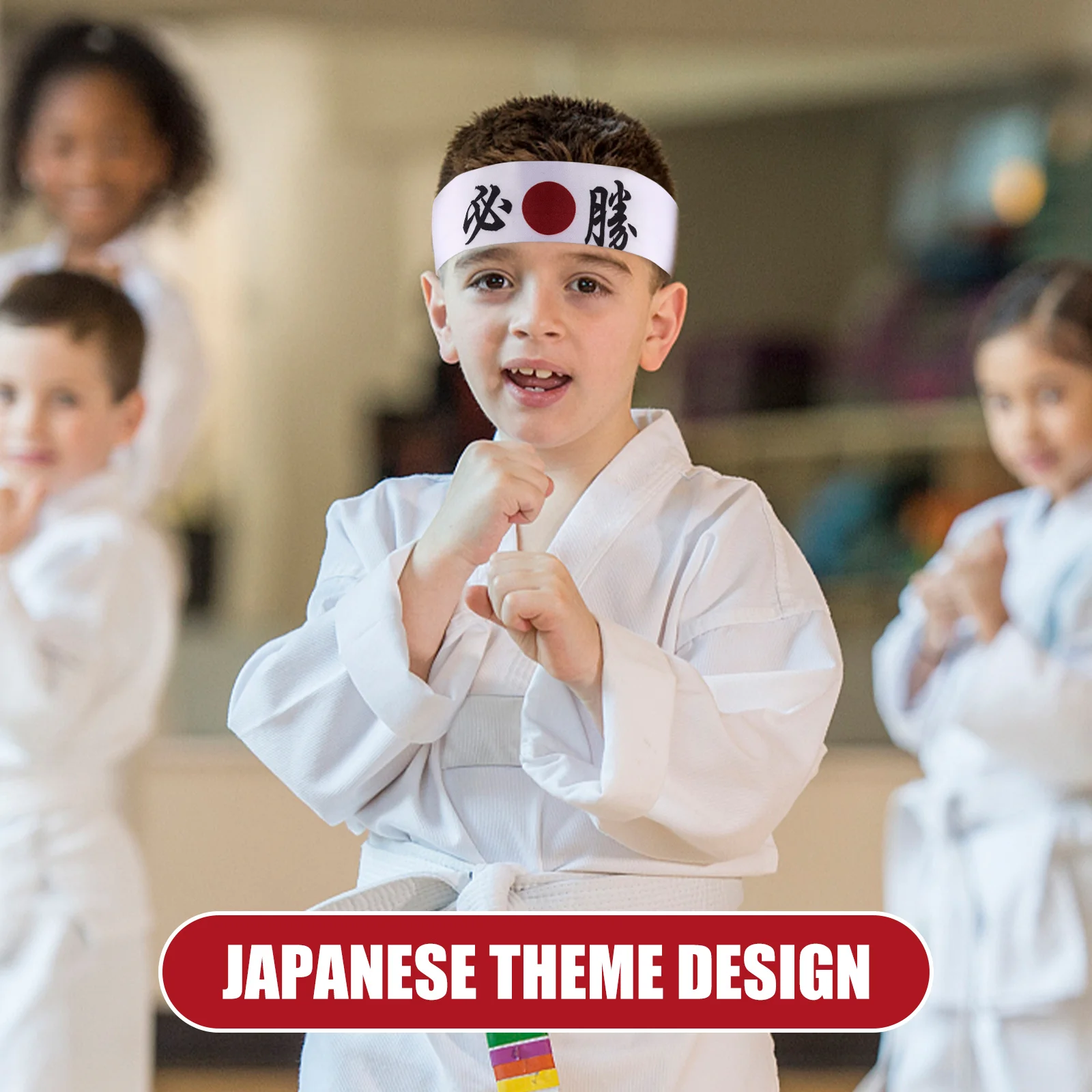 

2Pcs Japanese Headbands Karate Chef Accessory Breathable Sweat Absorbent Multifunctional Headwear for Men Women Kids