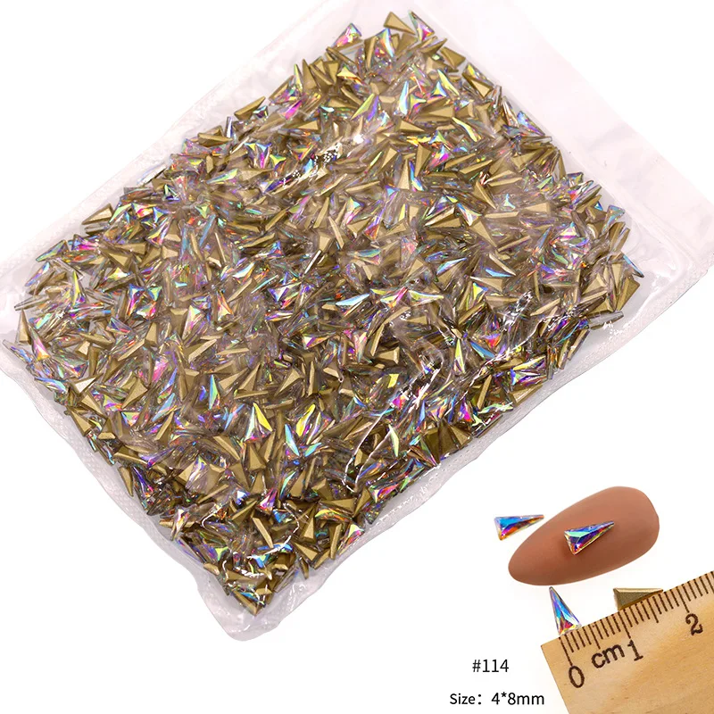 VDD 81-118 Großhandel 1440 Stück Glasrhinestones Kristall AB Flache Rückseite Glänzende Strass-Steine für DIY-Handwerk Nagelkunst-Zubehör – Detail 40
