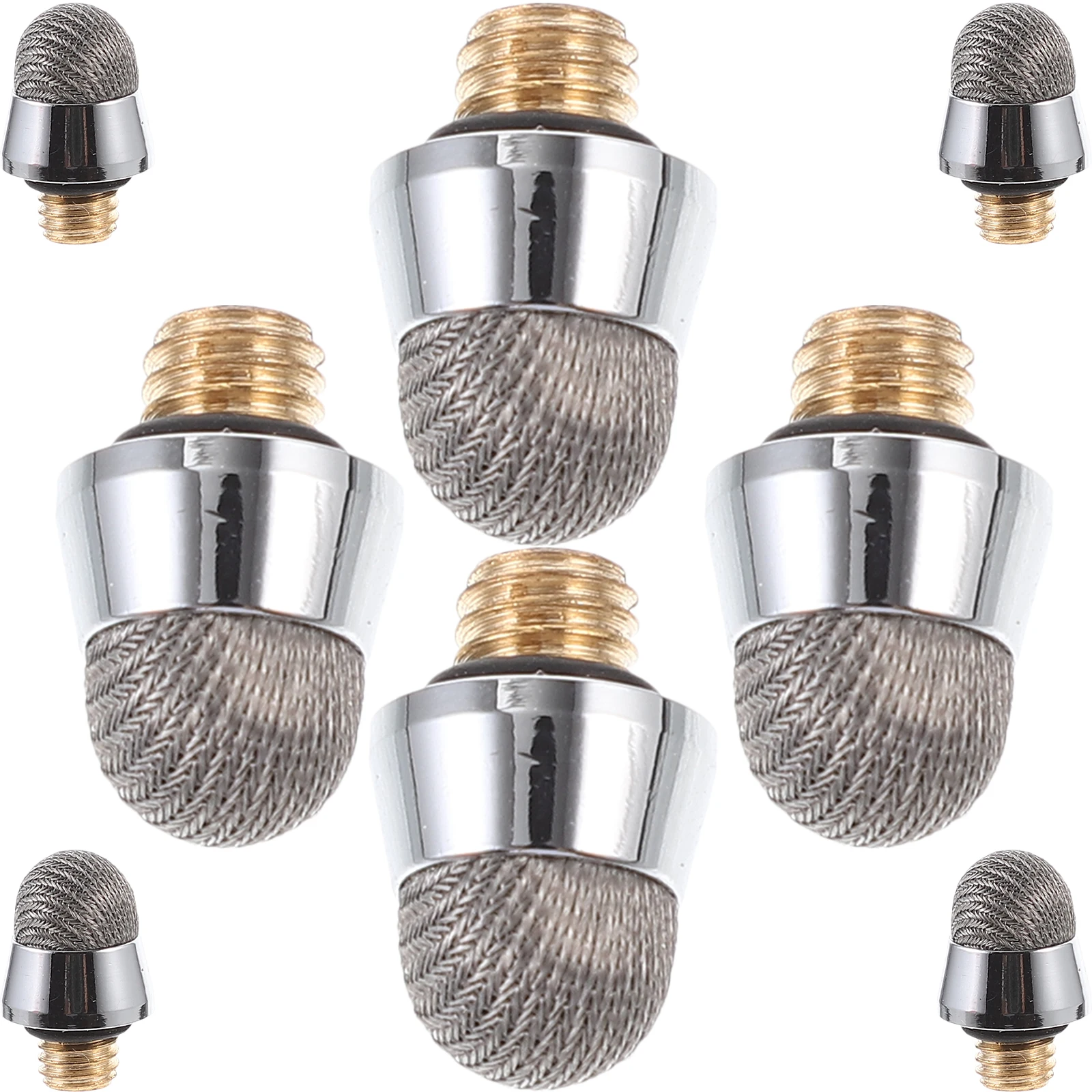 

8 шт., емкостные наконечники для ручек, сменный стилус, сенсорный экран, медная шпилька, тканевая головка телефона, высокое качество, прочный стильный