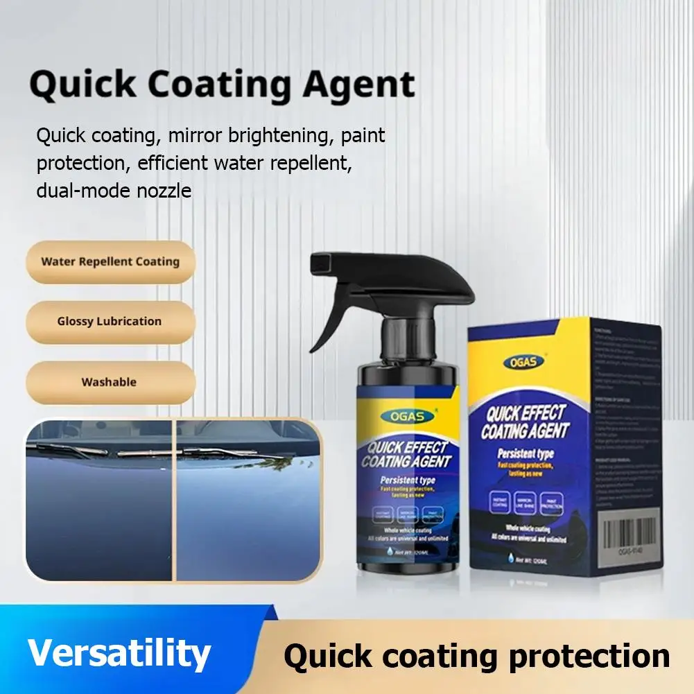 Automotive Nano Coating Spray, Quick Effect Ceramic Coating Hydrophobic Car Paint Protector for Restoring Shine Car cleaner U0V9 - view 6