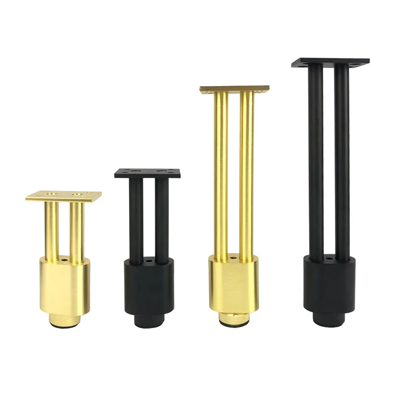 4pcs Metal Furniture Legs Adjustable Hardware Aluminum Bathroom Cabinet Legs Home Decoration TV Wardrobe Dressing Table Feet