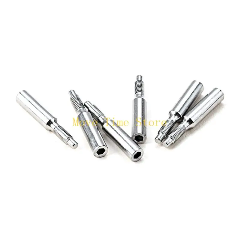 92me 6 pcs الفولاذ المقاوم للصدأ الغيتار الغيتار tremolo جسر سرج القفل مسامير التجويد