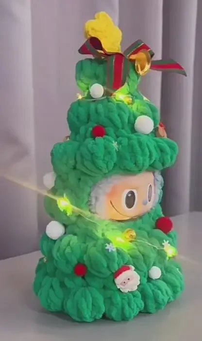 Labubu Halloween Pumpkin Clothes Christmas Series Luminous Christmas Tree Labubu Cute Clothes Accessories