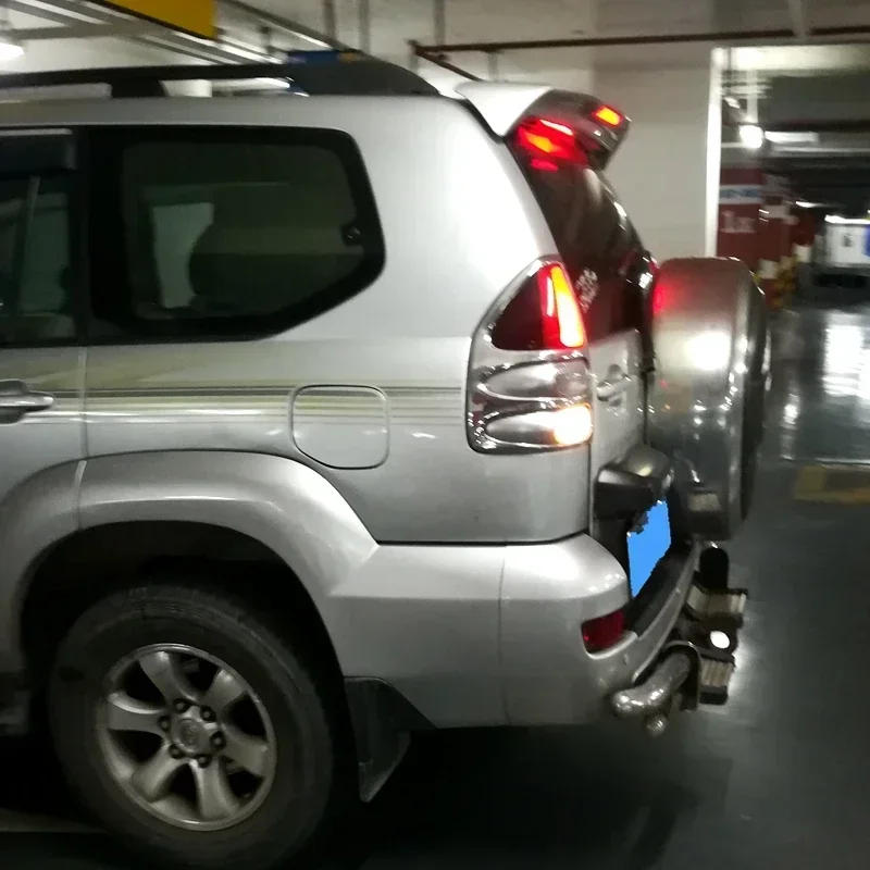For Toyota Land Cruiser Prado FJ120 4000 2700 Spoiler with Led Light High Quality ABS 2003 2004 2005 2006 2007 2008 2009