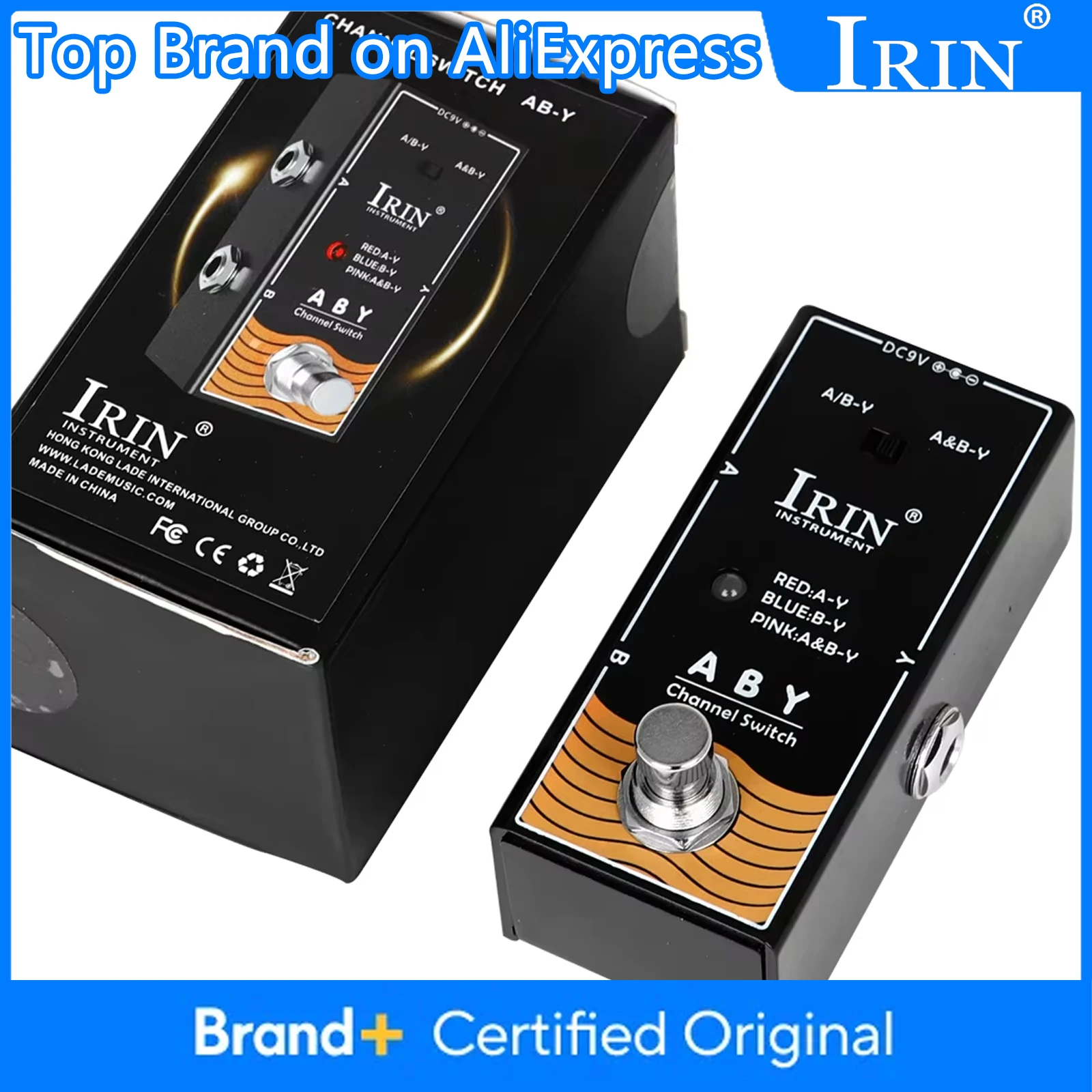 

IRIN RF-17 ABY Guitar Effect Pedal Line Selector AB Switch Guitar Pedal Guitar Bass Pedal AB Box - ABY Channel Pedal True Bypass