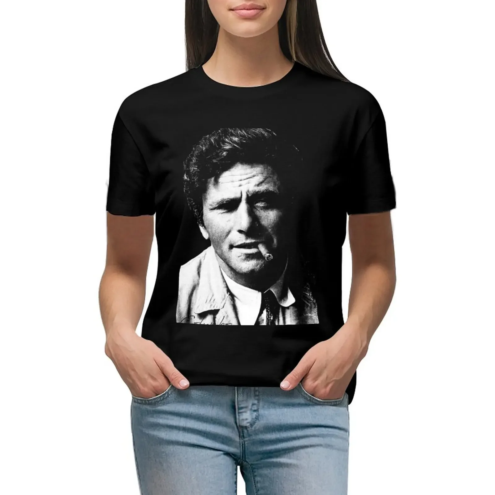 

Columbo Portrait T-Shirt animal prinfor shirts graphic tees graphics quick drying rock and roll t shirts for Women