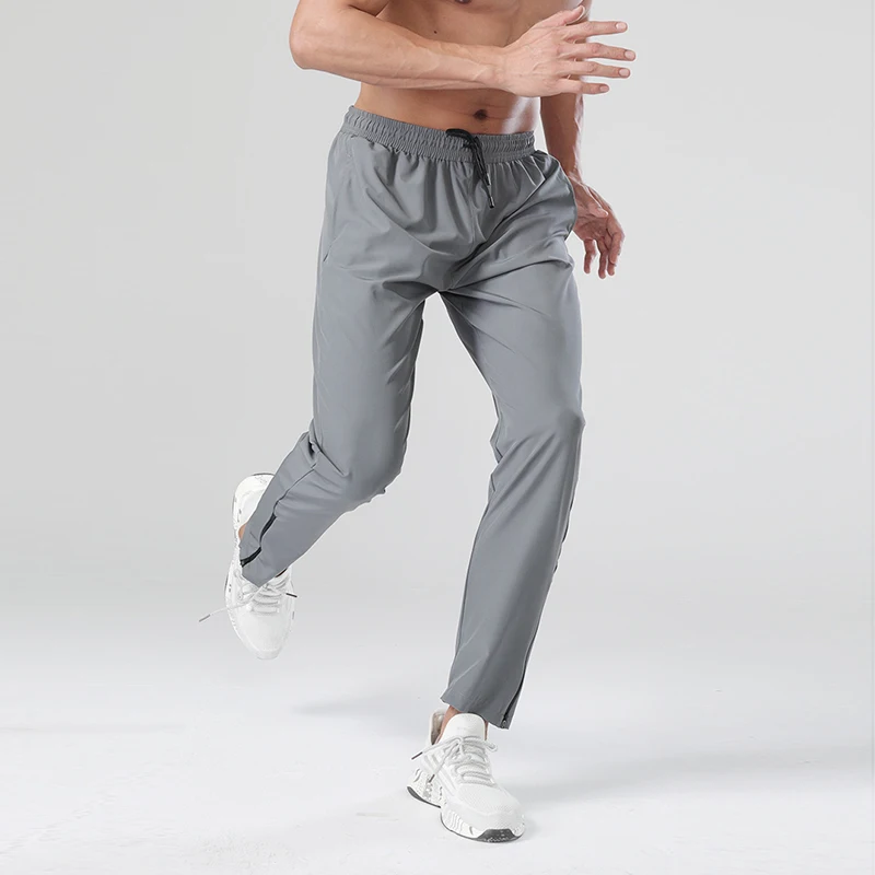 Thin Quick-Drying Sports Gym Basketball Training Wear For Men Breathable Loose Straight-Leg Casual Running Pants