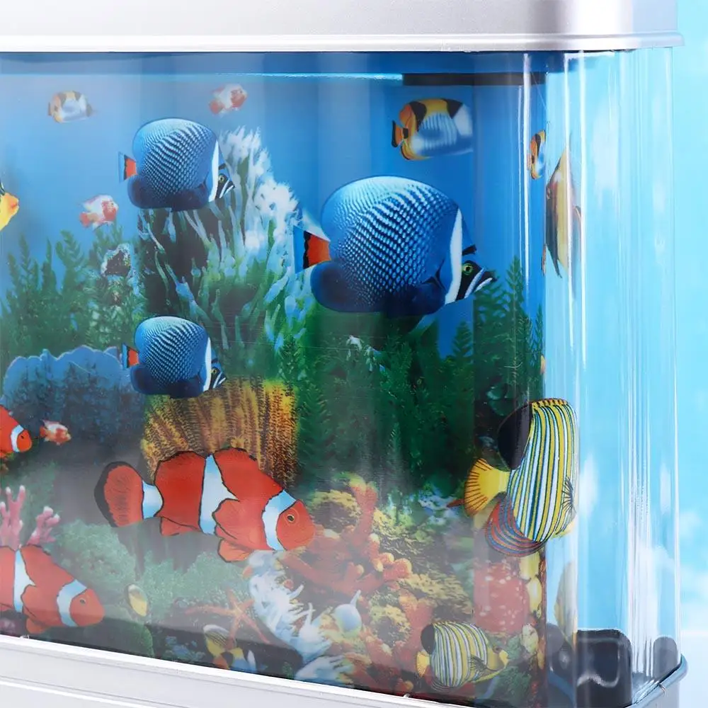 Virtual Ocean Dynamic Simulation Ornamental Fish Lamp With Switch Waterproof Aquarium Decorative Night Light Plastic Cute