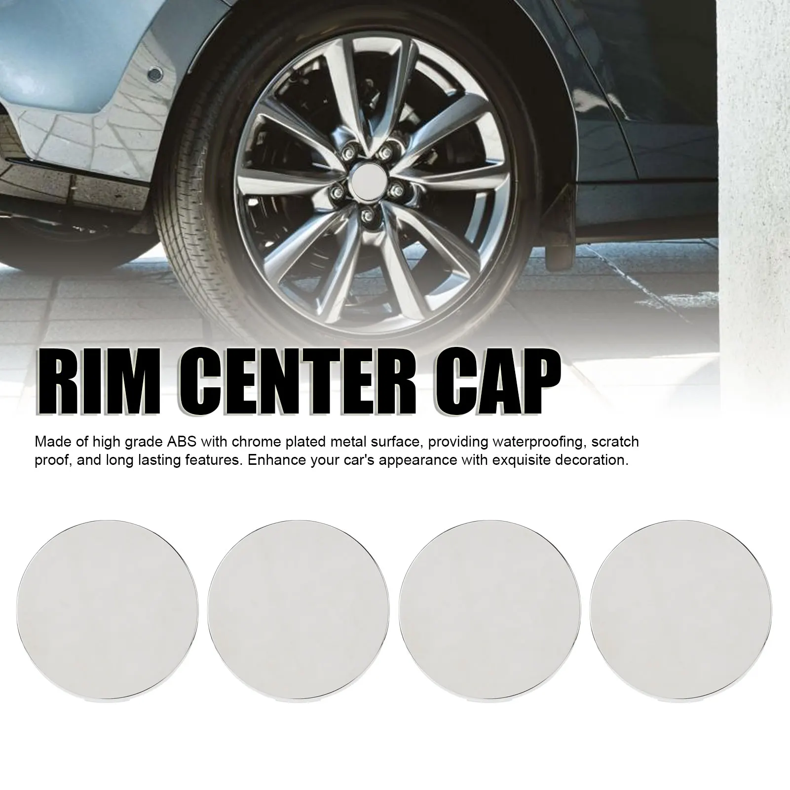 2.6 Inch Wheel Center Caps 65MM 2.6 Inch Wheel Center Caps Anti Falling Fastening 62.2mm ID  Hub Center Cover