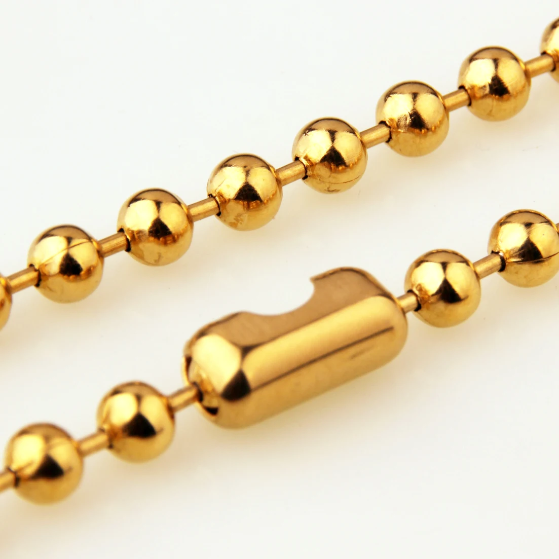 7inch-40inch 6/8/10/12mm Punk Jewelry 316L Stainless Steel Silver or Gold Color Ball Chain Necklace For Women Men Fashion Gift