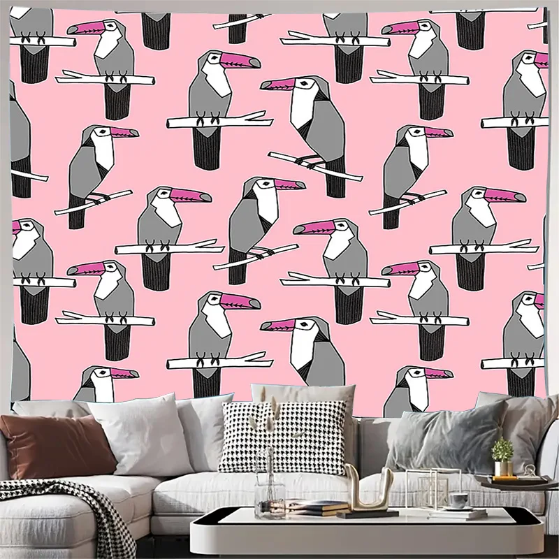 بوهو نسيج الجدار الشنق ديكور الغرفة الجمالية طبيعة جدار الفن الغابات نسيج غرفة النوم ديكور القبلية جدار ديكور خمر نسيج #1