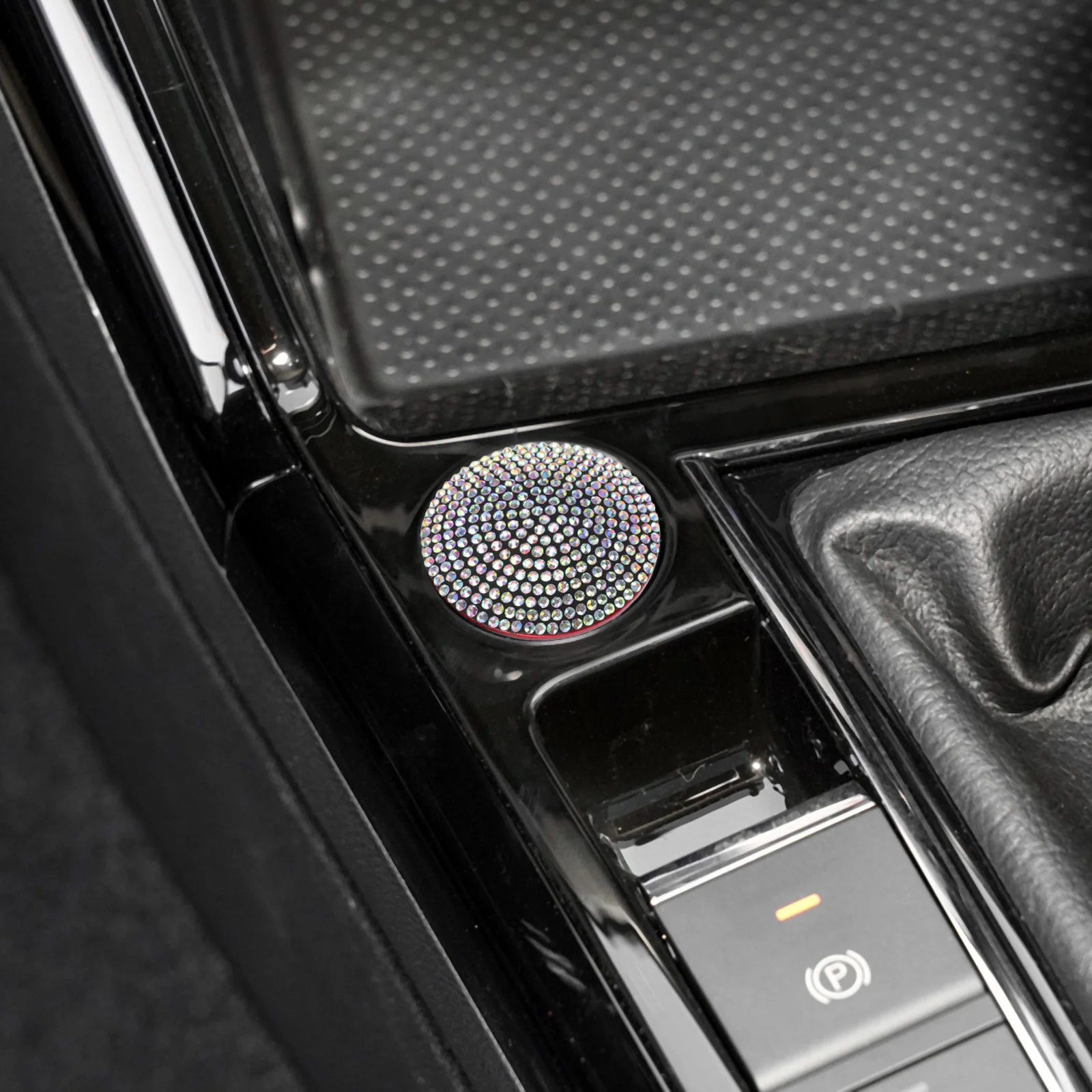 

Car Engine Button Cover Rhinestone Push To Start Button Protection Decor Car Interior Upgrade Bling Accessories
