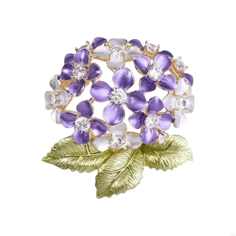 Beautiful Flower Accessory Sparkling Alloy Badge Fashion Brooch Clothing Jewelry Suitable for Gifting or Own Collection