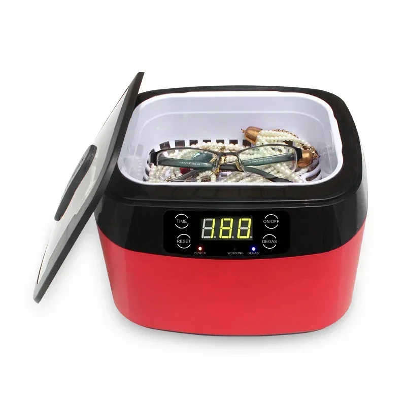 

1200ml glasses jewelry razor cleaning machine ultrasonic 220v upgraded version ultrasonic cleaning machine small household equip