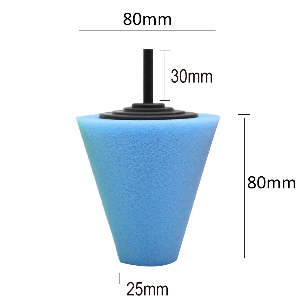 

3 PCS Mini Buffing Polishing Pads Drill Kit Car Polisher Buffing Wheels Cone-shaped Wheel Hub Cleaning Tool Buffle