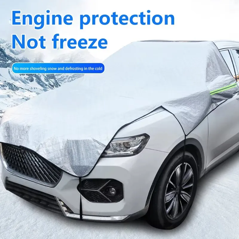 

Car snow shield Sunshade sunblock front gear snow shield thickened and lengthened in winter frost protection front windshield