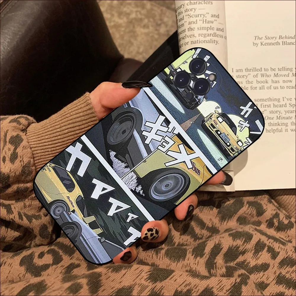 Anime Initial D AE86 Tail Light Phone Case For iPhone 15 14 11 12 13 Mini Pro XS Max Cover 6 7 8 Plus X XR SE 2020 Funda Shell image 4